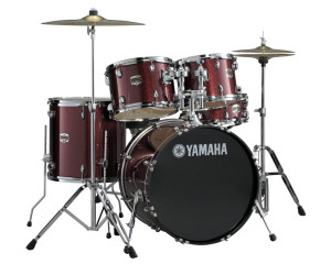 Yamaha Gigmaker 5-Piece Standard Shell Pack with 22 Bass Drum Burgundy Glitter