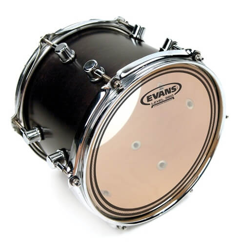 Evans EC2 Clear Drum Head - Level 360 technology