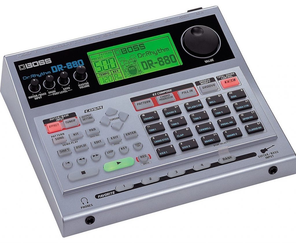 Boss DR-880-Best Drum Machines 