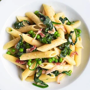 Leek and Spinach Pasta