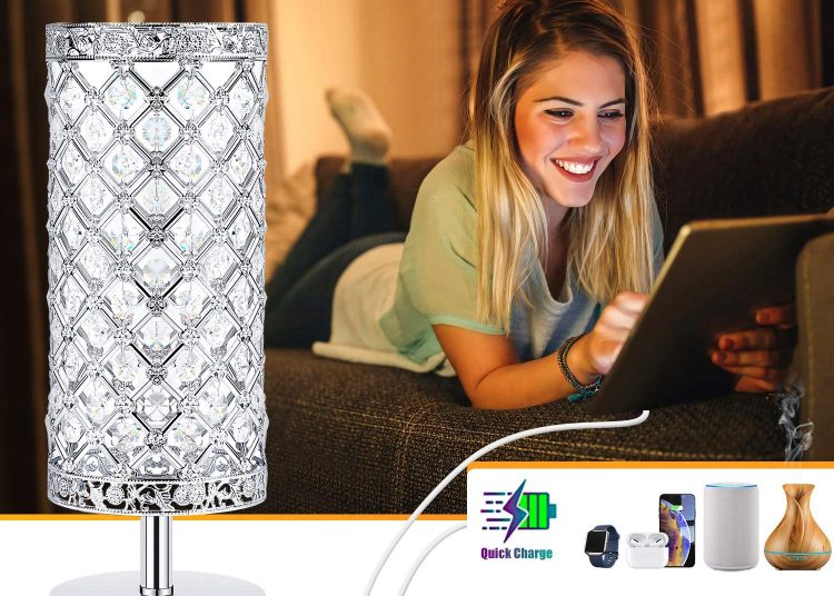 Brightever Crystal Table Lamp Set
