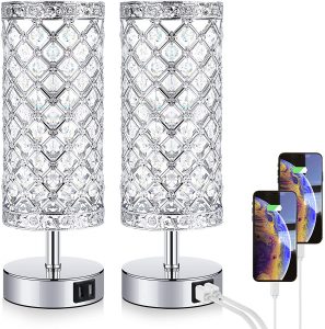 Brightever Crystal Table Lamp Set