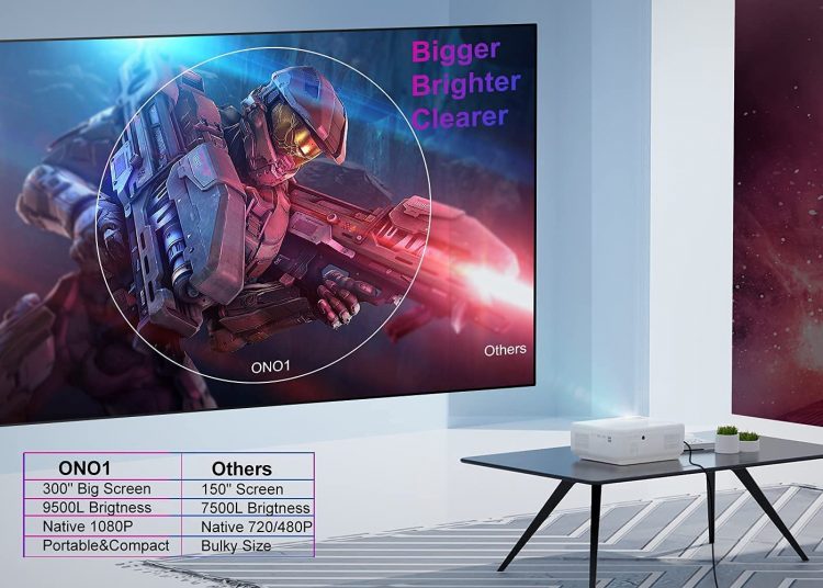 Amazon Epic Daily Deals - ONOAYO 5G WiFi Projector Saves 54% at $254.98 Now