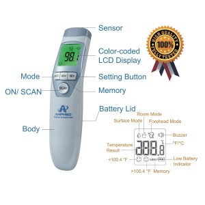 Amplim Touchless Infrared Digital Thermometer