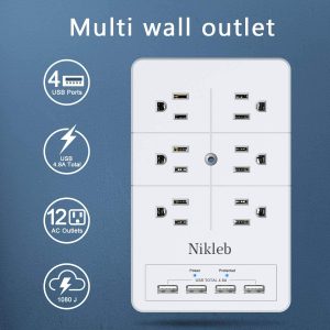 Nikleb Multi Plug Outlet Surge Protector