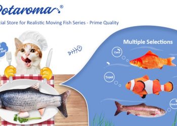 Potaroma Floppy Fish Cat Toy