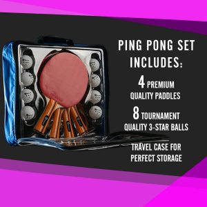 JP WinLook Ping Pong Paddles Set 