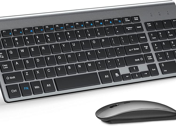 Wireless keyboard with mouse combo