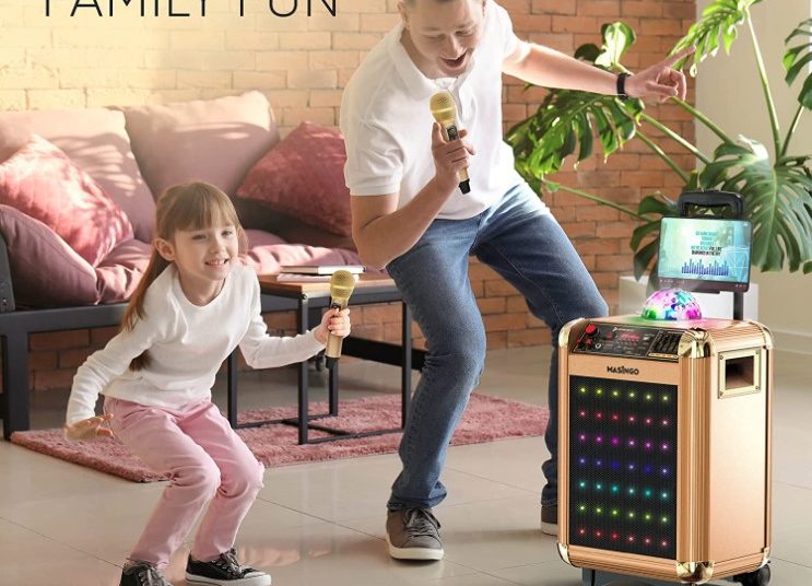 MASINGO Bluetooth Karaoke Machine 0421