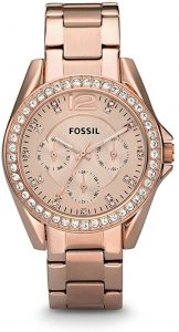 Fossil Women's Riley Crystal-Accented Quartz Watch