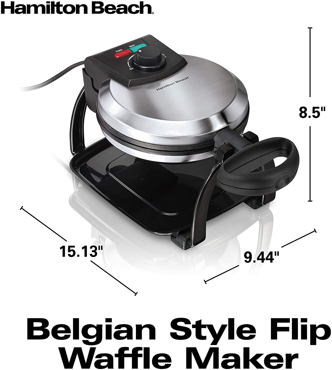Hamilton Beach Flip Belgian Waffle Maker Is on Sale for 42.39 Now