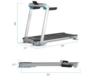 Folding Treadmill with LCD Monitor