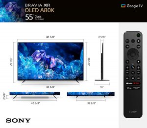 Sony 55 Inch A80K 4K HDR OLED GOOGLE TV