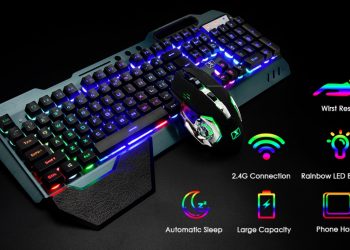 Rainbow LED Backlit Keyboard.
