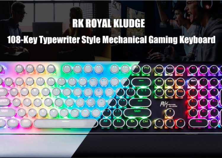 Typewriter Style Mechanical Gaming Keyboard